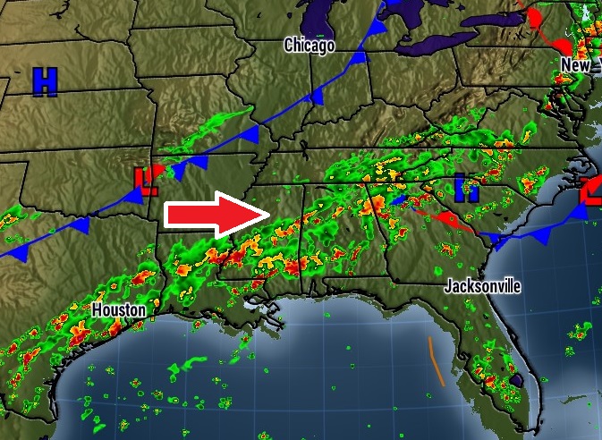 Front Brings Widespread Showersstorms Wednesday Video Rich Thomas