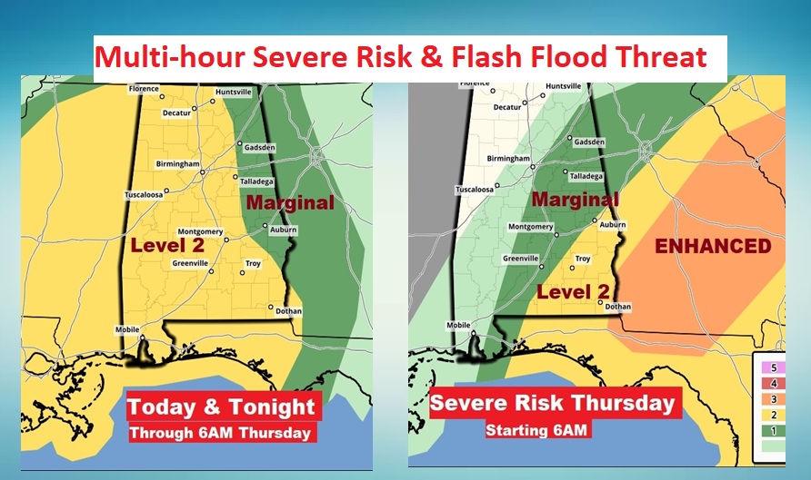 Severe Risk Tonight And Tomorrow Morning Flash Flooding Threat Special Wednesday Video Rich