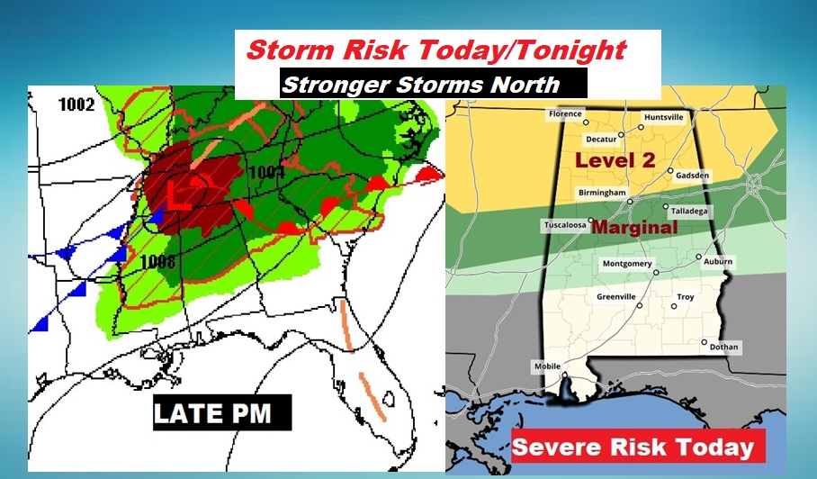 Spotty Storms Today/Tonight – HOT Late Week – TUESDAY VIDEO - Rich Thomas