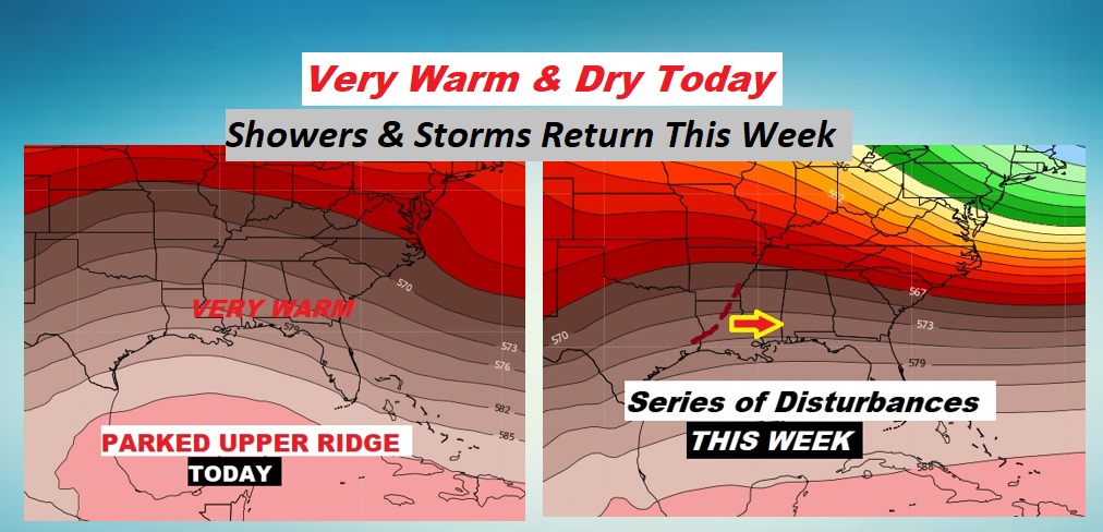 Very Warm Monday Showers And Storms Return This Week Monday Video Rich Thomas