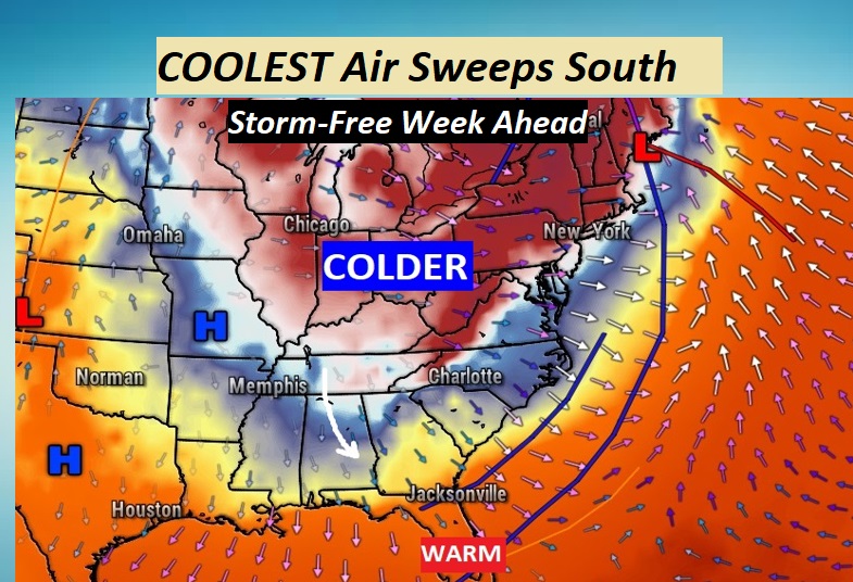 MONDAY Update: Coolest Air Of The Season – Chilly Nights Ahead – Late ...