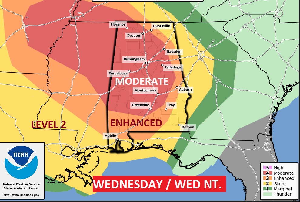 Dangerous Severe Risk Wednesday And Wed Night Significant Tornado Risk