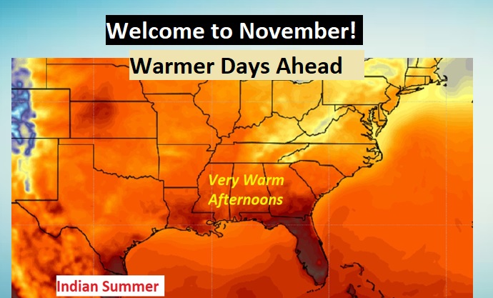 TUESDAY Update: Welcome To November – Warmer Days Ahead - Rich Thomas