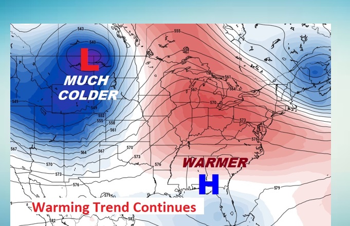 WEDNESDAY Update: Warming Trend Continues – Weekend Changes - Rich Thomas